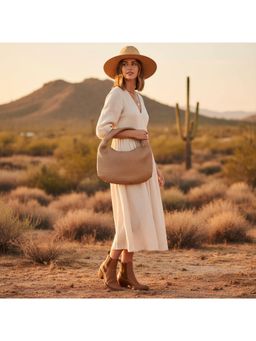 PARTIQ - Single Shoulder Hand Women Handbag - Brown