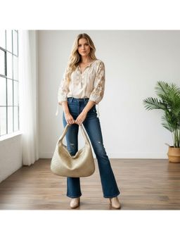 PARTIQ - Single-Shoulder Niche Cross-Border Textured Handbag - Gold