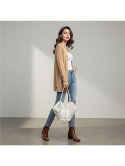 PARTIQ - Summer Hollow Fashion Tote Bag - White