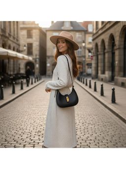 PARTIQ - Foreign Style One-Shoulder Underarm Handbag - Black