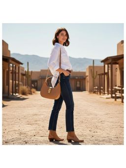 PARTIQ - Foreign Style One-Shoulder Underarm Handbag - Brown