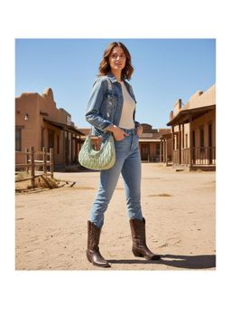 PARTIQ - Chain Large-Capacity Handbag with Detachable Strap - Green