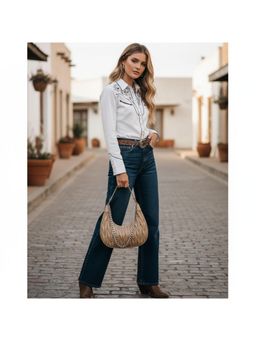 PARTIQ - Chain Large-Capacity Handbag with Detachable Strap - Beige