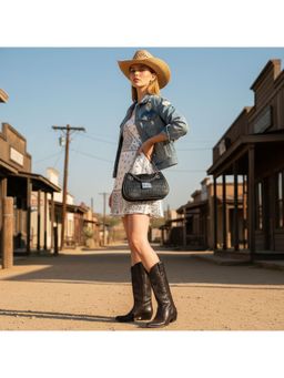 PARTIQ - All-Match French Niche Chain Ladies One-Shoulder Handbag - Black