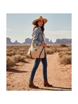 PARTIQ - Travel Retro Handbag Large Capacity - Brown