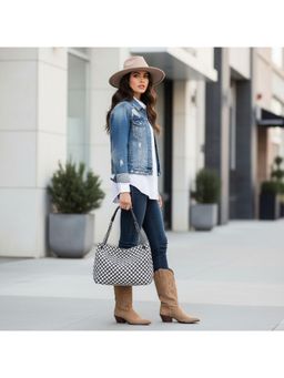 PARTIQ - Womens Woven Handbag - White