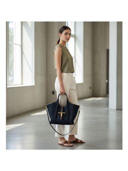 PARTIQ - Hand-Held Denim Tote For Women Tote Bag - Blue