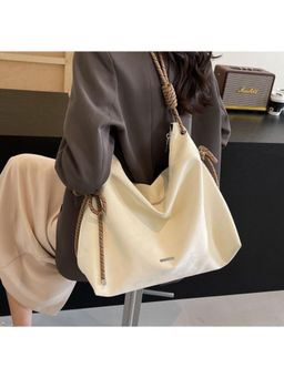 PARTIQ - Large-Capacity Lightweight Womens Stylish Handbag - Off White