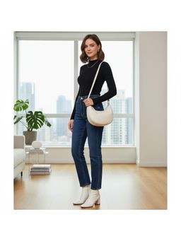 PARTIQ - Commuter Underarm Simple Trend Handbag - White