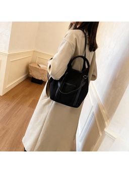 PARTIQ - Style Simple Student Class Handbag - Black