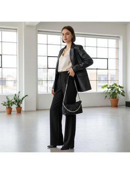 PARTIQ - Fashion Versatile Chain Shoulder Cloud Handbag - Black