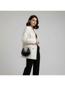 PARTIQ - Casual Style Wrist Mini Crescent Fashionable Handbag - Black