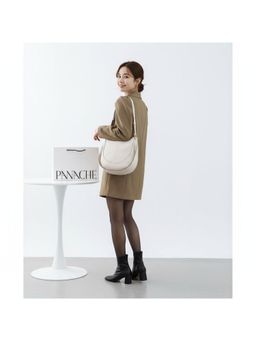 PARTIQ - Young And Middle-Aged Petty Bourgeoisie Travel Handbag With Detachable Strap - White