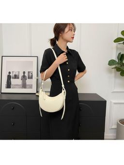 PARTIQ - Moon Bag Underarm Handbag For Women - White