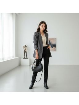 PARTIQ - Underarm Popular Fashion Commuter Crossbody Crescent Handbag - Black