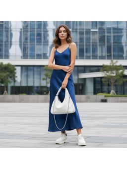 PARTIQ - Stylish Versatile Hand Handbag With Detachable Strap - Off White