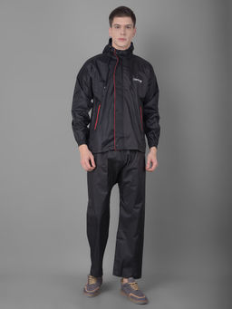 Dollar - Black Rainguard Rain Jacket & Trouser With Adjustable Hood & Pocket (Set of 2)