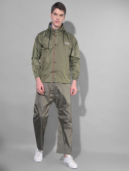 Dollar - Olive Rainguard Rain Jacket & Trouser With Adjustable Hood & Pocket (Set of 2)