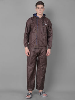 Dollar - Brown Rainguard Reversible Rain Jacket & Trouser With Hood & Pocket (Set of 2)