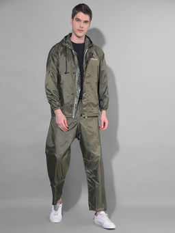 Dollar - Olive Rainguard Reversible Rain Jacket & Trouser With Hood & Pocket (Set of 2)