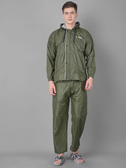 Dollar - Olive Rainguard Reversible Rain Jacket & Trouser With Hood & Pocket (Set of 2)