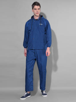Dollar - Blue Rainguard Reversible Rain Jacket & Trouser With Hood & Pocket (Set of 2)
