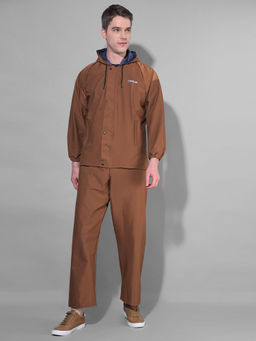 Dollar - Brown Rainguard Reversible Rain Jacket & Trouser With Hood & Pocket (Set of 2)