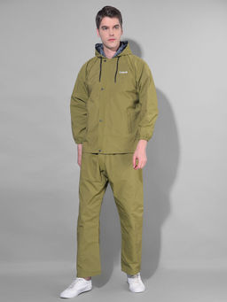 Dollar - Olive Rainguard Reversible Rain Jacket & Trouser With Hood & Pocket (Set of 2)
