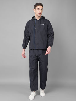 Dollar - Black Rainguard Reversible Rain Jacket & Trouser With Hood & Pocket (Set of 2)