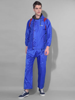 Dollar - Blue Rainguard Reversible Rain Jacket & Trouser With Hood & Pocket (Set of 2)