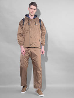 Dollar - Brown Rainguard Reversible Rain Jacket & Trouser With Hood & Pocket (Set of 2)