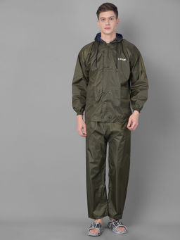 Dollar - Olive Rainguard Reversible Rain Jacket & Trouser With Hood & Pocket (Set of 2)