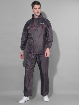Dollar - Brown Rainguard Reversible Rain Jacket & Trouser With Hood & Pocket (Set of 2)