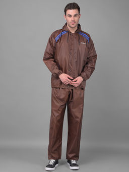 Dollar - Brown Rainguard Reversible Rain Jacket & Trouser With Hood & Pocket (Set of 2)