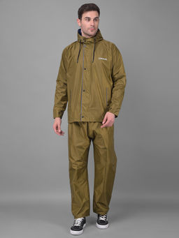 Dollar - Olive Rainguard Reversible Rain Jacket & Trouser With Hood & Pocket (Set of 2)