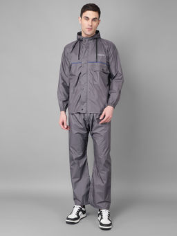 Dollar - Grey Rainguard Rain Jacket & Trouser With Adjustable Hood & Pocket (Set of 2)