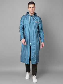 Dollar - Teal Rainguard Raincoat With Adjustable Hood & Pocket