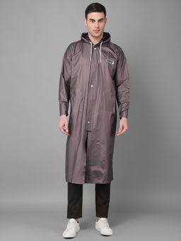 Dollar - Metallic Rainguard Raincoat With Adjustable Hood & Pocket