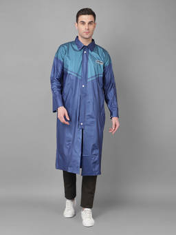 Dollar - Blue Rainguard Raincoat With Adjustable Hood & Pocket