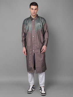 Dollar - Metallic Rainguard Raincoat With Adjustable Hood & Pocket