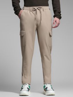 Jack & Jones - Beige Regular Fit Cargo Pants