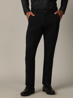 JadeBlue - Navy Blue Blended Formal Trouser