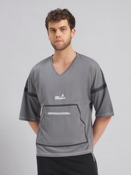 Fitleasure - Grey Drift Mode Utility T-Shirt