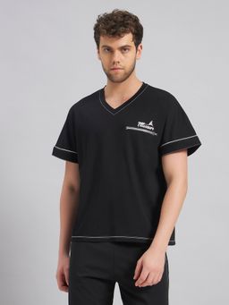 Fitleasure - Black Off-Duty Muscle T-Shirt