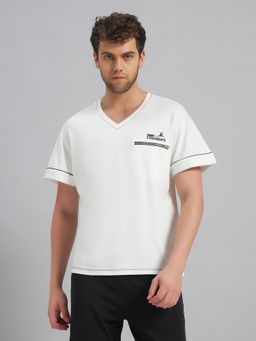 Fitleasure - White Off-Duty Muscle T-Shirt
