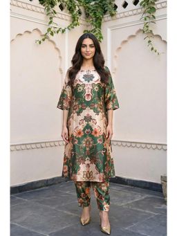 Aurelia - Green Floral Printed Co-Ord Set