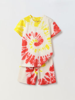 Spunkies - Kids Boys Tie Dye Cotton T-Shirt & Shorts (Set of 2)