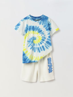 Spunkies - Boys Tie Dye Cotton T-Shirt & Shorts (Set of 2)