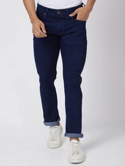 Spykar - Men Raw Blue Cotton Stretch Regular Fit Jeans Rover