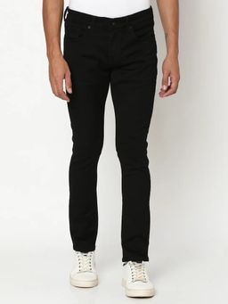 Spykar - Men Black Cotton Slim Fit Jeans Skinny